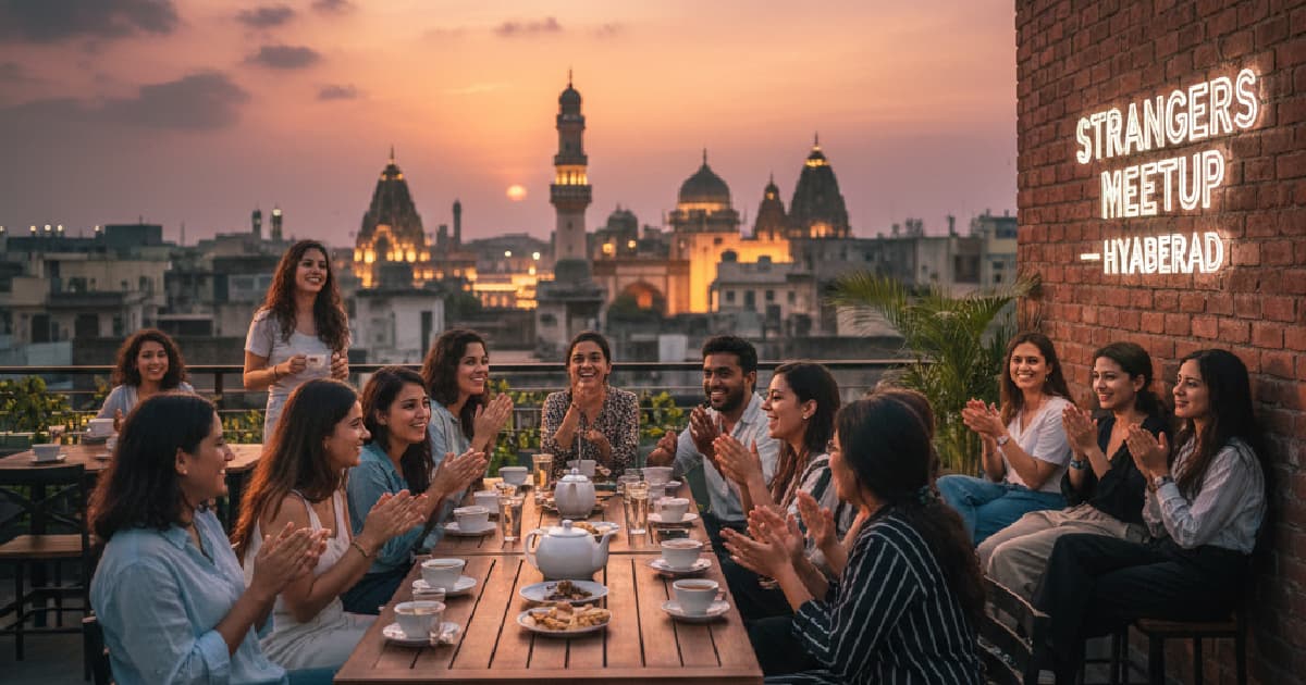 Friends in Hyderabad having fun