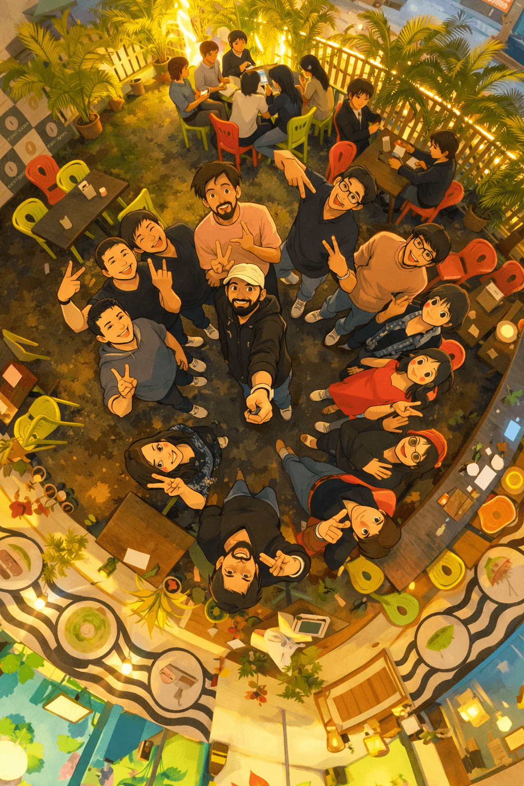 Friends having fun at a Stranger Mingle event