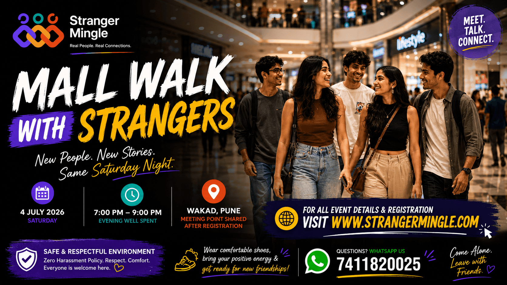 Mall Walk with Strangers – Wakad, Pune